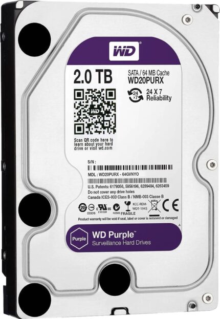 Western Digital Surveillance Hard Disk Drive_2TB - Purple