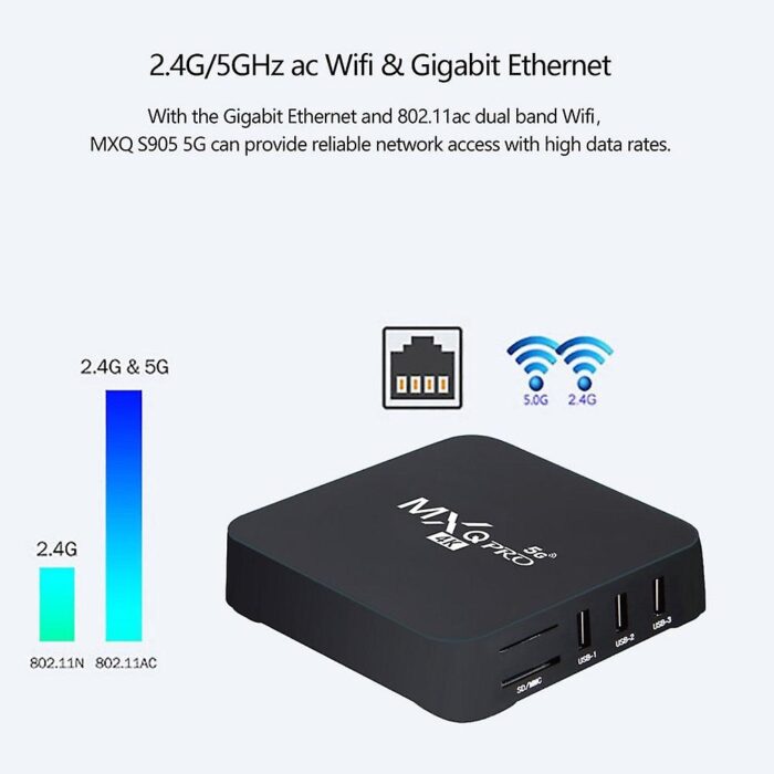 4K android tv box rk3228 hd network 3d smart tv box 2.4g wifi home remote