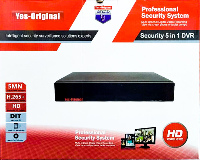 Yes-Original OR 4CH 5IN1-1080N AUD H265 DVR